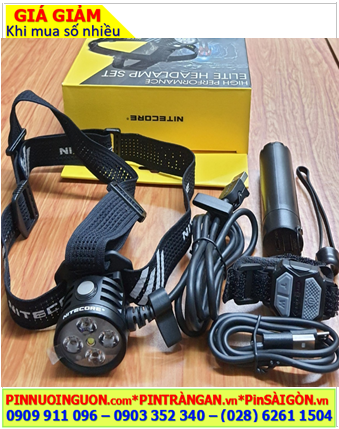 Nitecore HU60, Đèn đội đầu Nitecore HU60 04 bóng CREE XP-G3 S3 và 1 bóng CREE XHP35 HD E2